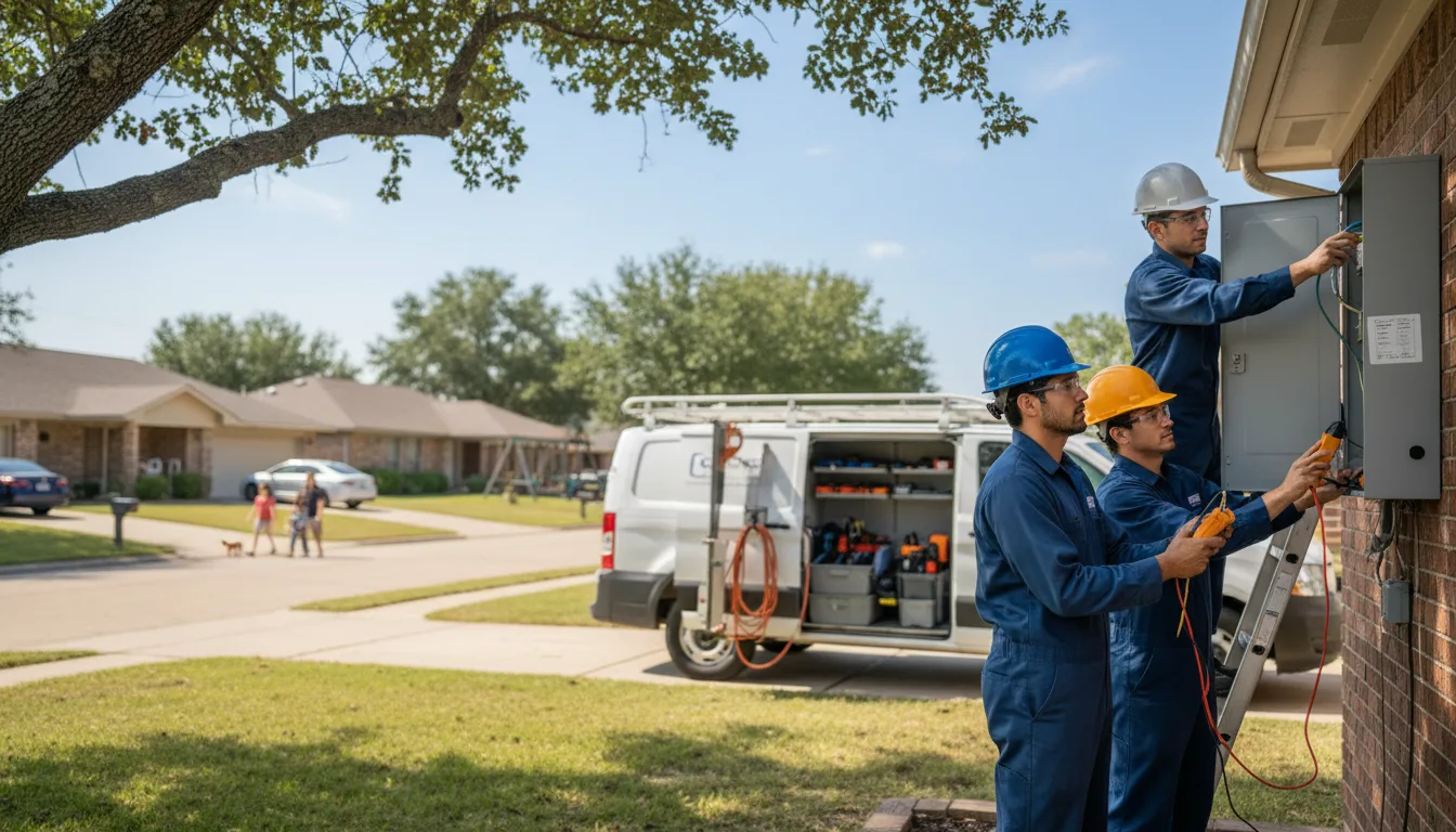Certified electrician providing emergency electrical services in Camp Wood, TX